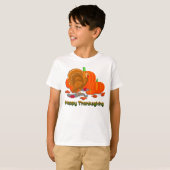 Thanksgiving Turkey Pumpkins T-shirt (Voorkant volledig)