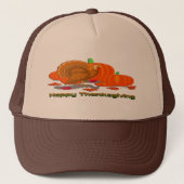 Thanksgiving Turkey Pumpkins Trucker Pet (Voorkant)