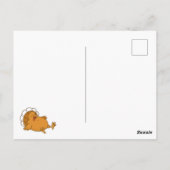 Thanksgiving Turkey Riding Semi Truck Briefkaart (Achterkant)