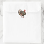 THANKSGIVING TURKEY RONDE STICKER (Tas)
