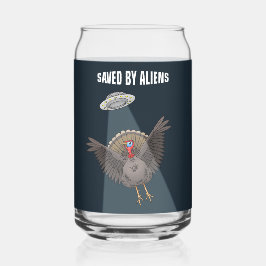 Thanksgiving Turkey Saved by Aliens Blikvorm Glas