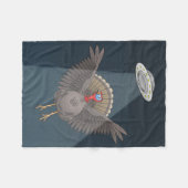 Thanksgiving Turkey Saved By Aliens Fleece Deken (Voorkant (Horizontaal))