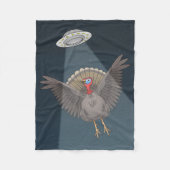 Thanksgiving Turkey Saved By Aliens Fleece Deken (Voorkant)