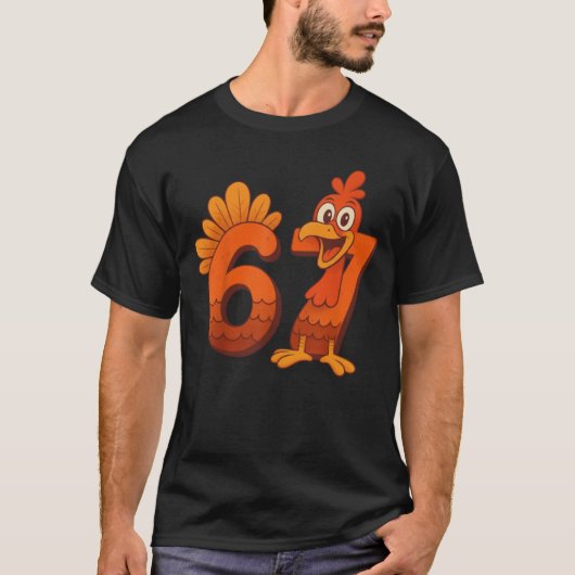 Thanksgiving Turkey Six Seven Joke T-shirt (Voorkant)