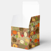 Thanksgiving Turkey Squash Autumn Harvest Pattern Bedankdoosjes (Geopend)