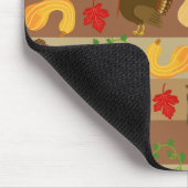 Thanksgiving Turkey Squash Autumn Harvest Pattern Muismat (Hoek)