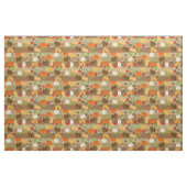 Thanksgiving Turkey Squash Autumn Harvest Pattern Stof (Yard (91,4 cm))
