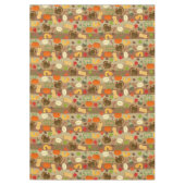 Thanksgiving Turkey Squash Autumn Harvest Pattern Tafelkleed (Voorkant)