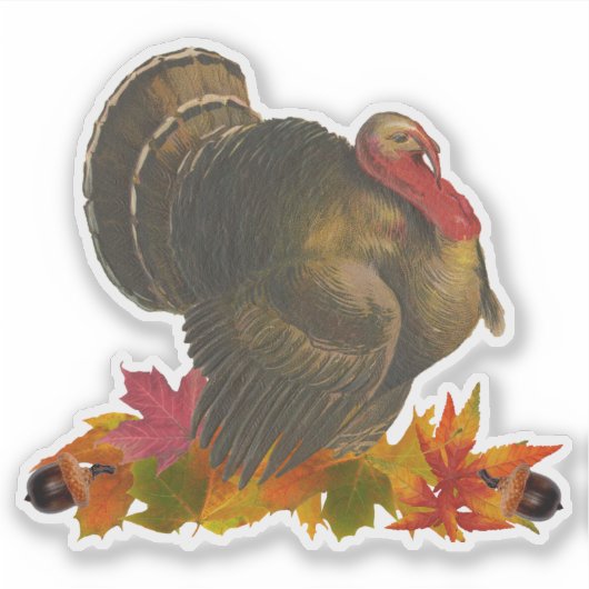 Thanksgiving Turkey Sticker (Voorkant)