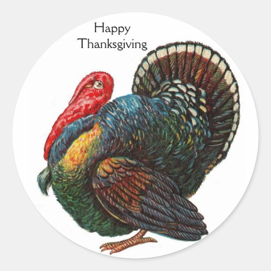 Thanksgiving Turkey Sticker (Voorkant)