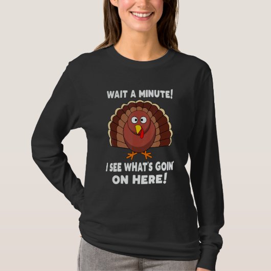 Thanksgiving  Turkey Stuffing Humor T-shirt (Voorkant)