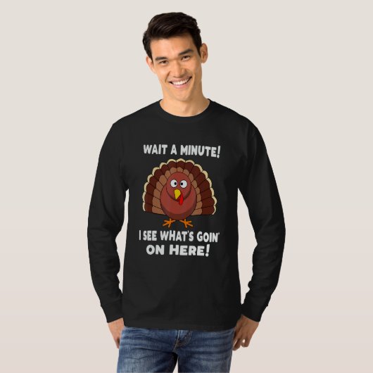 Thanksgiving  Turkey Stuffing Humor T-shirt (Voorkant volledig)
