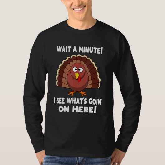 Thanksgiving  Turkey Stuffing Humor T-shirt (Voorkant)