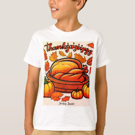 Thanksgiving "Turkey Taster" T-shirt van het Kind
