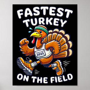 Thanksgiving Turkey Trot 2025 Snelste Kalkoen Op T Poster