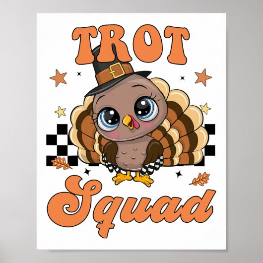 Thanksgiving Turkey Trot Squad  Poster (Voorkant)