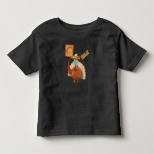 Thanksgiving Turkey Wearing a Face Mask Eat Taco Kinder Shirts