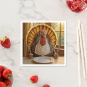 Thanksgiving Turkey With Knife and Fork Servet (Insitu)