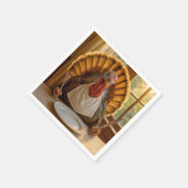 Thanksgiving Turkey With Knife and Fork Servet (Hoek)