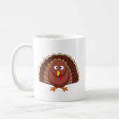 Thanksgiving Turkey With Pumpkin Cartoon Koffiemok (Links)