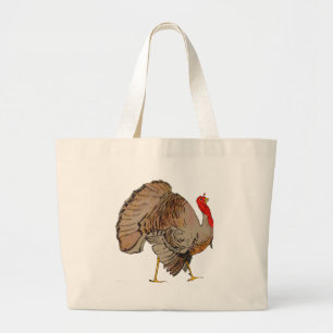 THANKSGIVING TURKIJE 2009 GROTE TOTE BAG