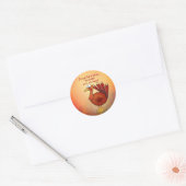 Thanksgiving Turkije 20 dankbaar 1 sticker (Envelop)