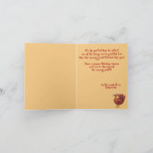 Thanksgiving Turkije 20 Dankbaar 3dk Bedankkaart (Binnen)