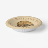  Thanksgiving Turkije Aangepaste naam Pp. Papieren Kommen (Gebogen)