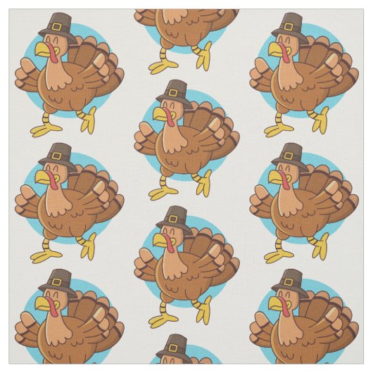 Thanksgiving Turkije aangepaste stof (Swatch)