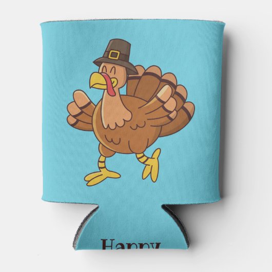 Thanksgiving Turkije aangepaste tekst koelbox Blikjeskoeler (Voorkant)
