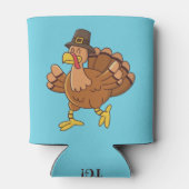 Thanksgiving Turkije aangepaste tekst koelbox Blikjeskoeler (Achterkant)