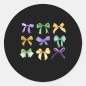 Thanksgiving Turkije Amerikaans Football Retro Mar Ronde Sticker (Voorkant)