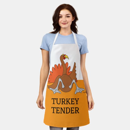 Thanksgiving Turkije Apron Schort (Gedragen)