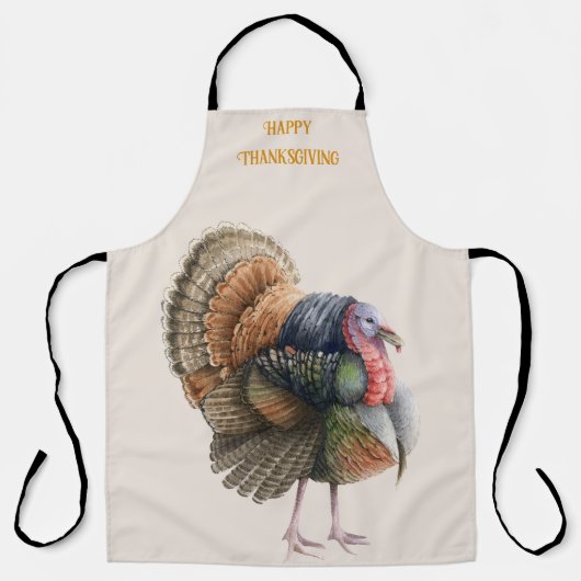Thanksgiving Turkije Apron Schort (Voorkant)