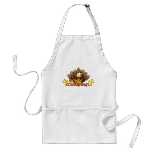 Thanksgiving Turkije Apron Standaard Schort (Voorkant)