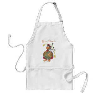 Thanksgiving Turkije Bag Pipes Player Apron Standaard Schort