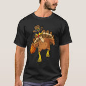 Thanksgiving Turkije Basketball Player Funny Boys  T-shirt (Voorkant)
