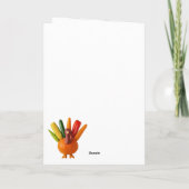 Thanksgiving Turkije Basting Kaart (Achterkant)