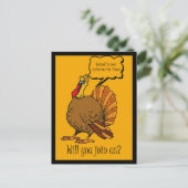 Thanksgiving Turkije - Binnenuitnodiging Uitnodiging Briefkaart (Staand voorkant)