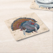 Thanksgiving Turkije Borden Kartonnen Onderzetters (Schuin)