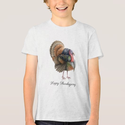 Thanksgiving Turkije Boys T-shirt (Voorkant)