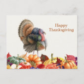 Thanksgiving Turkije Briefkaart (Voorkant)