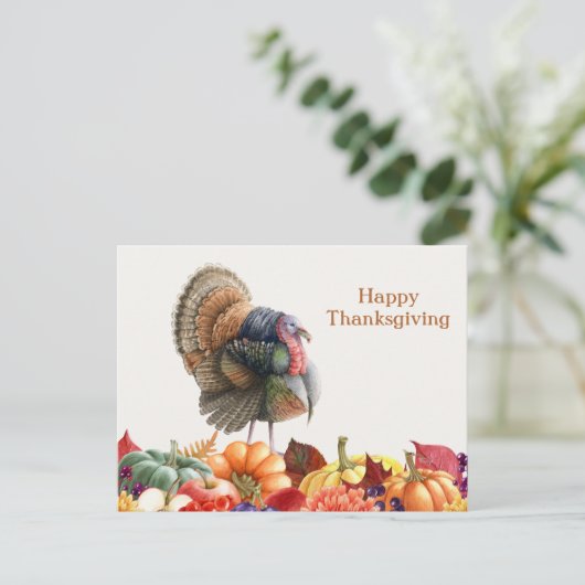 Thanksgiving Turkije Briefkaart (Staand voorkant)