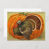  Thanksgiving Turkije Briefkaart (Voorkant / Achterkant)