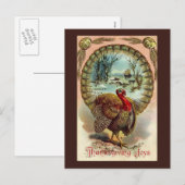  Thanksgiving Turkije Briefkaart (Voorkant / Achterkant)