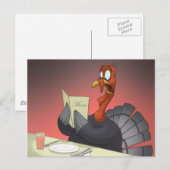 Thanksgiving Turkije Briefkaart (Voorkant / Achterkant)