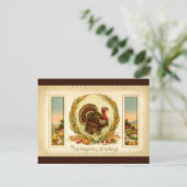  Thanksgiving Turkije Briefkaart (Staand voorkant)