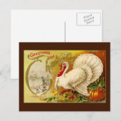  Thanksgiving Turkije Briefkaart (Voorkant / Achterkant)