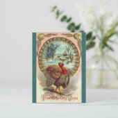  Thanksgiving Turkije-Briefkaart Feestdagenkaart (Staand voorkant)