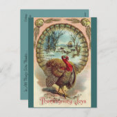  Thanksgiving Turkije-Briefkaart Feestdagenkaart (Voorkant / Achterkant)
